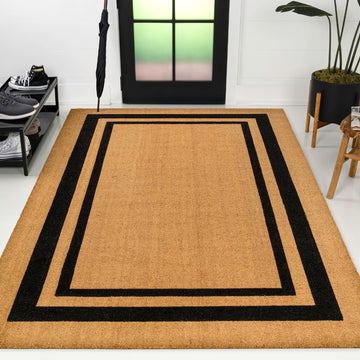 Blaire Modern Classic Double Border Area Rug